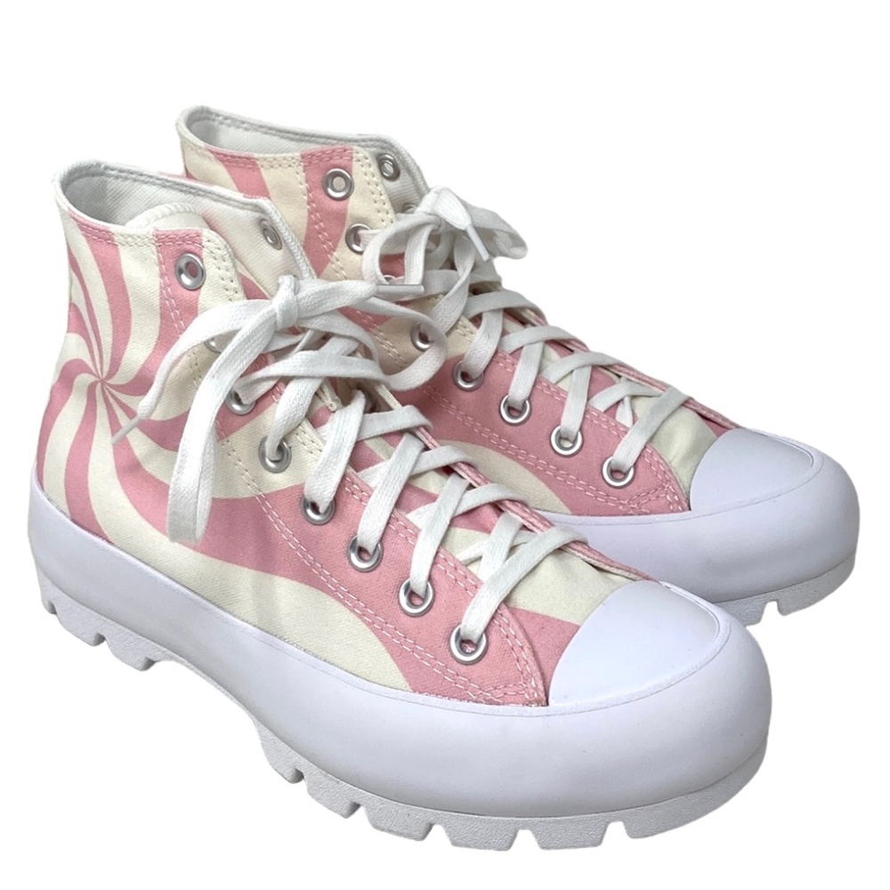 Converse Chuck Taylor Lugged Shoes Skate Women Casual Pink Candy Canvas A10016C - Picture 2 of 10